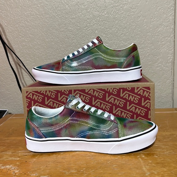 Vans ComfyCush old skool In bloom multiple true white Men’s size 13 - Picture 2 of 10